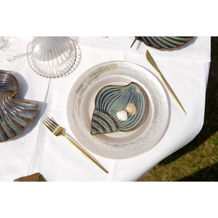 Блюдо керамическое сервировочное &laquo;Ракушка&raquo;, 18,5&times;14 см