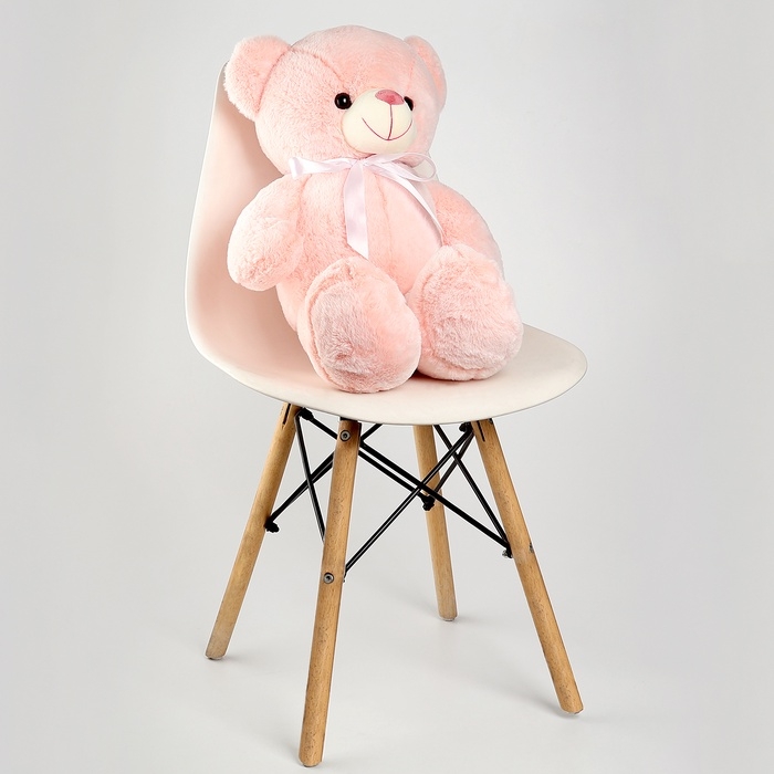 Мягкая игрушка &laquo;Медведь&raquo;, с бантом, 60 см, цвет светло - розовый