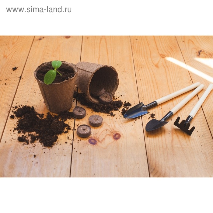 Торфяной горшок, 250 мл, 8 &times; 8 см, набор 20 шт., Greengo