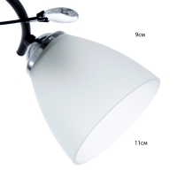 Люстра 2005/2 E27 60Вт черный+хром 44х26х25 см BayerLux