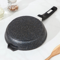 Сковорода &laquo;Гранит Star&raquo;, d=20 см, пластиковая ручка, антипригарное покрытие, тёмно-синий