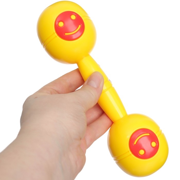 Погремушка &laquo;Перкуссия&raquo;, шейкер, цвет желтый/красный, Крошка Я