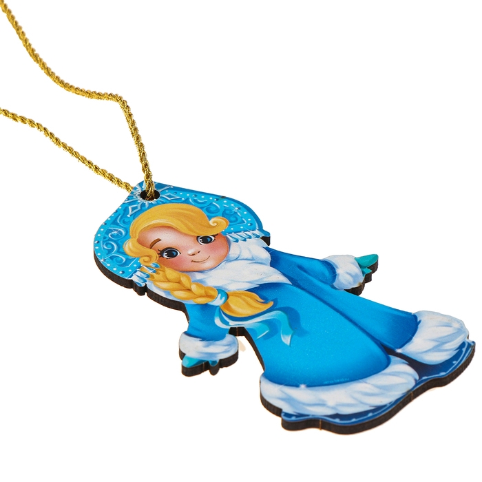 Ёлочная деревянная подвеска &laquo;Новый год! Снегурочка&raquo;