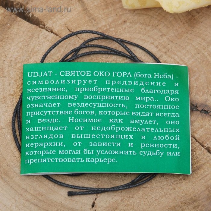 Амулет &laquo;Святое Око Гора&raquo; (защищает от недоброжелательных взглядов, зависти и ревности), 68 см