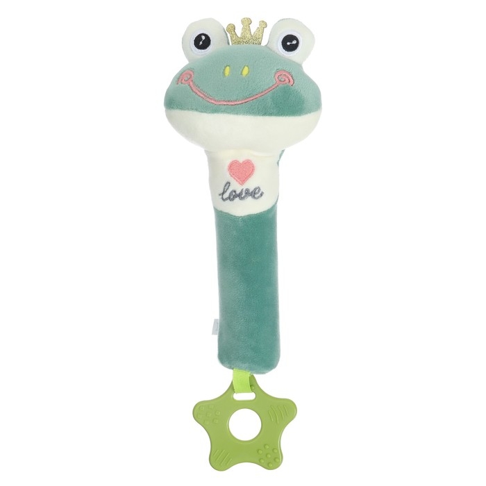 Пищалка - погремушка &laquo;Лягушастик&raquo;, с прорезывателем, Крошка Я