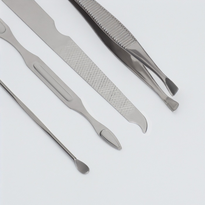 Набор маникюрный &laquo;Нежные пионы&raquo;, 7 предметов, в футляре