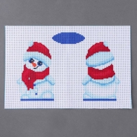 Вышивка крестиком на Новый год. Набор для создания игрушки &laquo;Снеговичок&raquo;