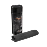 Замша протирочная Cartage 43&times;32 см, перфорированная в тубе, серый