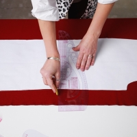 Лекало портновское метрическое &laquo;Сапог&raquo;, 45 &times; 13 см, толщина 0,5 мм, цвет прозрачный