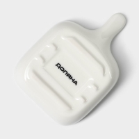 Соусник керамический с ручкой Доляна &laquo;Сковорода&raquo;, 50 мл, 10,5&times;7,2 см, цвет белый