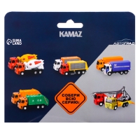 Грузовик металлический &laquo;КАМАЗ. Пожарная Служба&raquo;, 1:54, инерция