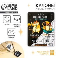 Кулоны парные подвески &laquo;Мы такие разные&raquo;