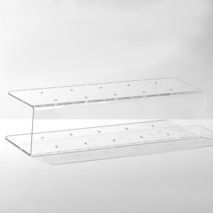 Подставка под леденцы 30&times;9,5&times;7,5, оргстекло 3 мм, вместимость 10 шт., В ЗАЩИТНОЙ ПЛЁНКЕ