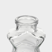 Банка стеклянная для хранения сыпучих продуктов Доляна &laquo;Парфе. Звезда&raquo;, 50 мл, 6,8&times;3,9 см,  с пробковой крышкой