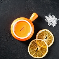 Кокотница фарфоровая Magistro &laquo;Церера&raquo;, 80 мл, d=7,5 см, цвет оранжевый