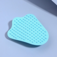 Массажёр - щётка, антицеллюлитный, 14 &times; 12 &times; 3,5 см, цвет голубой