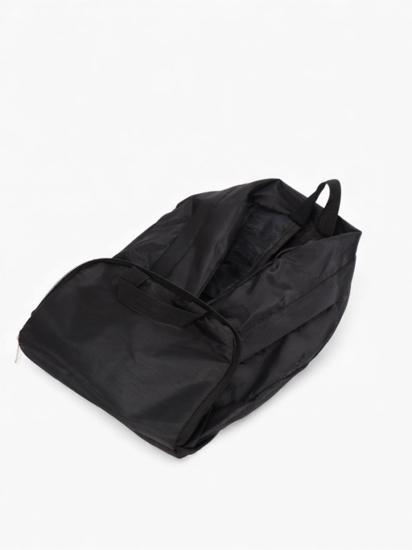 Рюкзак складной, отдел на молнии, наружный карман, 2 боковых кармана, цвет чёрный