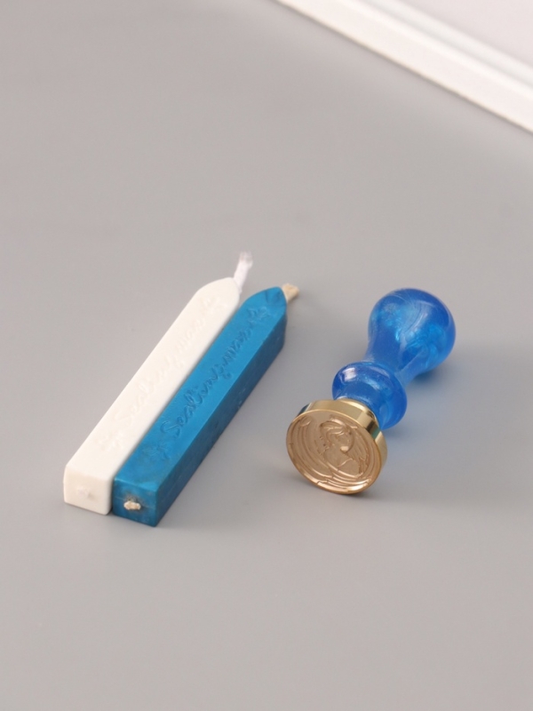 Сургучный набор "Ангел" печать, ручка, сургуч 12,5х10х3,6 см