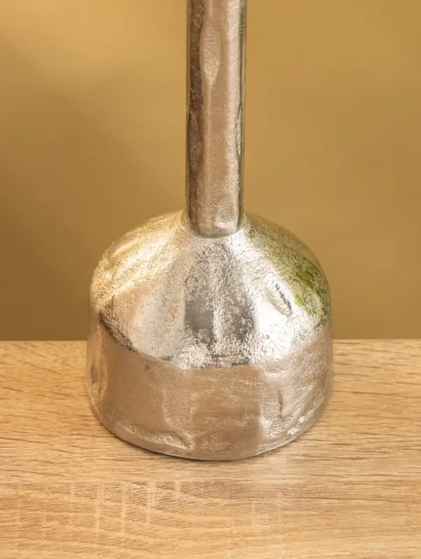 Подсвечник &laquo;Креманка&raquo;, 26 см, алюминий, серебро