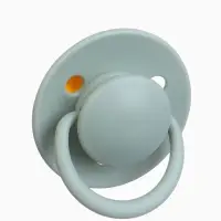Соска - пустышка классическая, латекс, цв.серо-зелёный, в контейнере, от 6 мес., M&B
