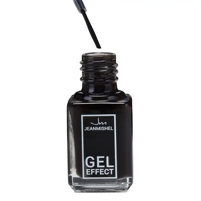 Лак для ногтей с эффектом геля, Jeanmishel, тон 199, чёрный матовый, 6 мл