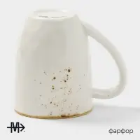 Кружка фарфоровая Magistro &laquo;Церера&raquo;, 400 мл, цвет белый