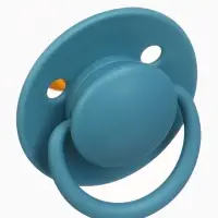 Набор классических пустышек, 2 шт., латекс, серый/серо-синий, в контейнере, от 6 мес., M&B