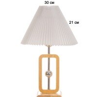 Лампа настольная BayerLux ЭКО "Диана" 1х40Вт Е27 коричневый 30х30х46см