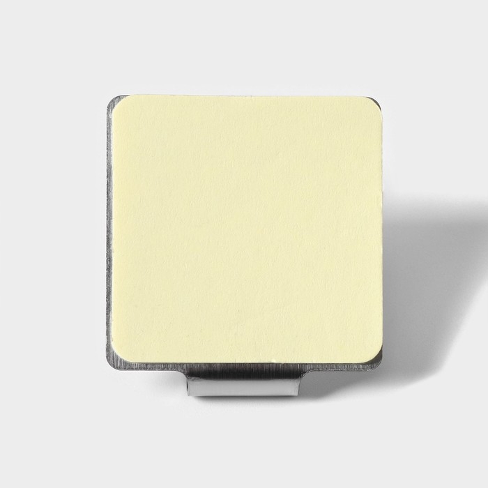 Крючки самоклеящиеся SAVANNA &laquo;Квадрат&raquo;, 2 шт, металл, 3,8&times;3,5&times;1,5 см, хромированные