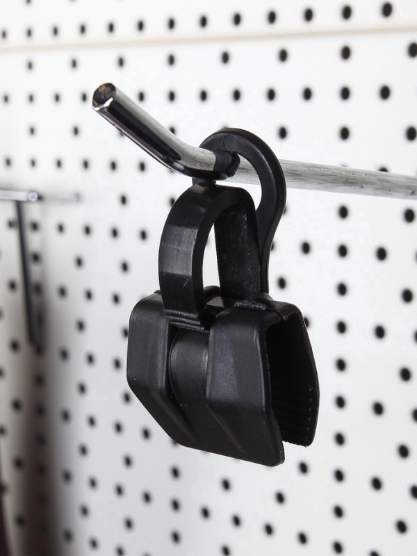 Крючок - вешалка с прищепкой, 50 шт. 3&times;5.5&times;1.7 см, чёрный