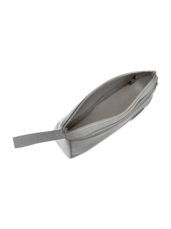 Пенал школьный &laquo;Классика&raquo;, 2 отделения, на молнии, серый