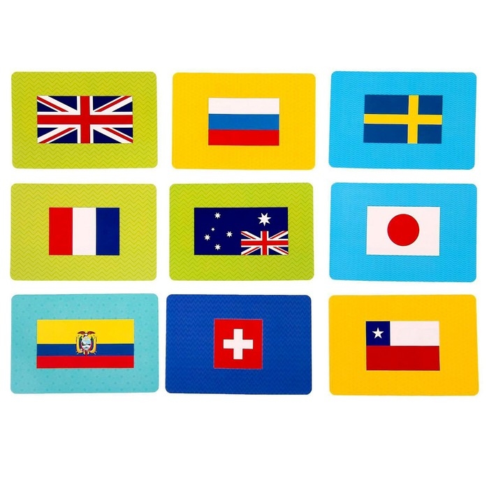 Карточная игра &laquo;Флагомания&raquo;, 54 карточки