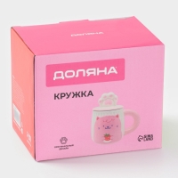 Кружка "Лапочка" 14х9х13,5 см, цвет розовый