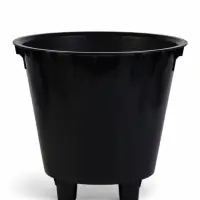 Горшок для цветов "Rosemary" D-33 см, 16 л с дренажной вставкой на колесиках, бежевый