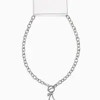 Кулон-цепь крупная "Вишня", цвет красный в серебре 40+удл