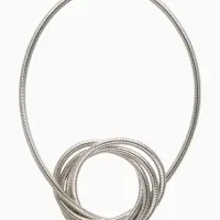 Браслет металл &laquo;Обруч&raquo; трансформируется в кулон, цвет серебро