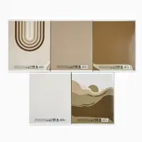 Тетрадь в клетку, 48 л., А5, на скрепке, блок №1 Sand МИКС