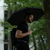 Зонт складной Basic, черный