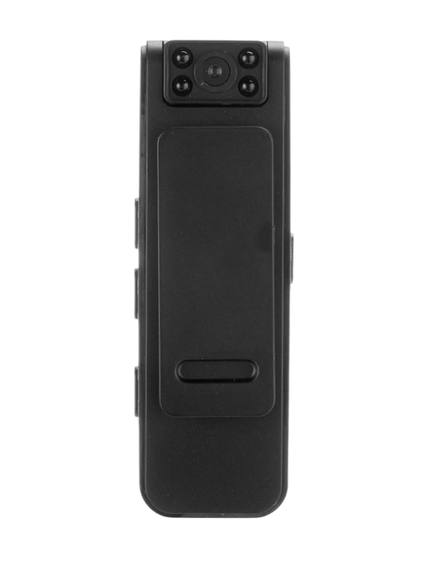 Видеокамера нагрудная CAM-16, 1920х1080, Full HD 1080p, 2 Мп, микрофон, чёрная