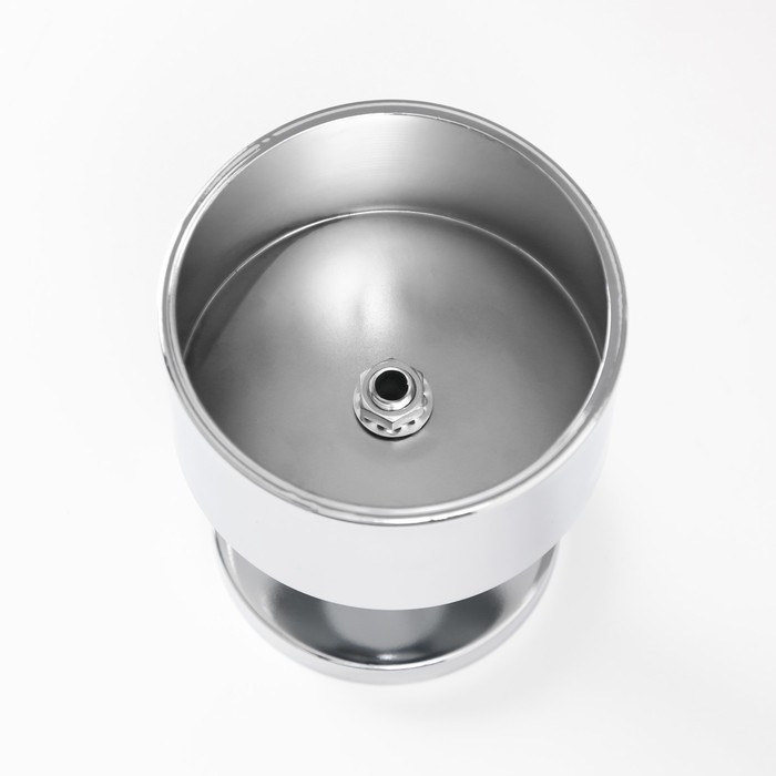 Подсвечник металл на 1 свечу d=7.5 см "Алессио" серебро 9х9х12 см