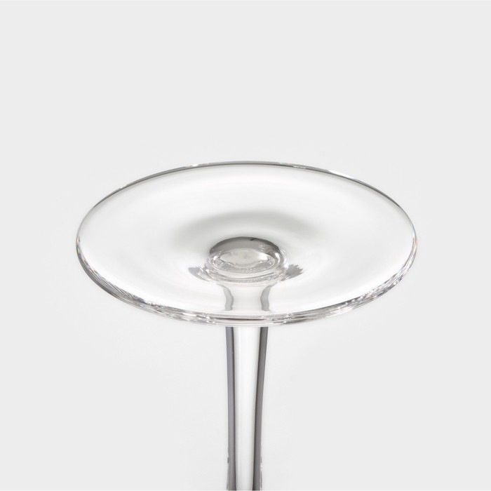 Бокал для вина стеклянный Magistro &laquo;Жемчуг&raquo;, 300 мл, 8,5&times;22 см, с золотой отводкой