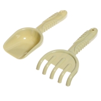 Песочный набор &laquo;Полынь&raquo;, 8 предметов: совок, грабли, сито, ведерко, 4 формочки