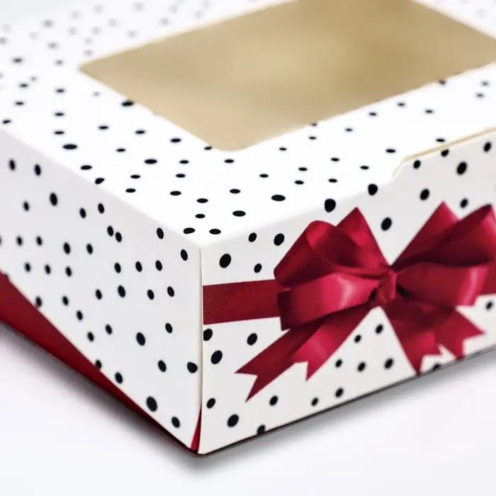 Коробка складная &laquo;Красный бант&raquo; 10&times;8&times;3.5 см