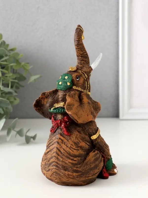 Фигура "Слон Индийский сидит" 17,5х8,5х9 см