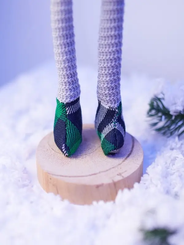 Фигура текстиль &laquo;Гном в зелёном&raquo; 42 см, 1 LED, от батареек AG13&times;3, свечение тёплое белое