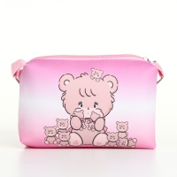 Сумка детская для девочки на молнии, цвет розовый