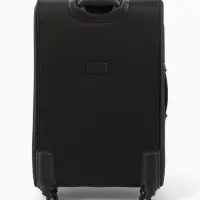 Чемодан 28", Текст, 47*29*77, отд на молнии, 2 нар/карм, увелич, код замок, 4 колеса, черный   10872