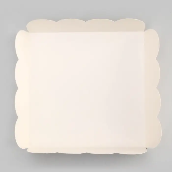 Коробка для печенья, кондитерская упаковка, Белая, 13&times;13&times;4 см