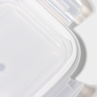 Контейнер для еды из жаропрочного стекла Доляна &laquo;Данте&raquo;, прямоугольный, 370 мл, 14,5&times;10,5&times;5,5 см