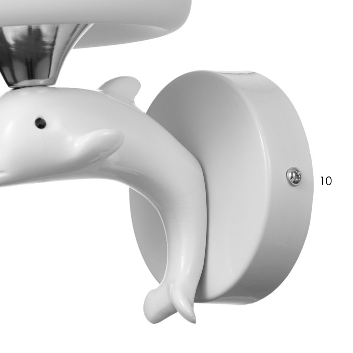 Бра 2492/1 E27 40Вт бело-хромовый 12х22 см